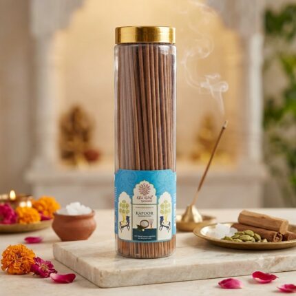 Keli Kunj Kapoor Panchgavya Agarbatti 250 g cow dung camphor incense packaging