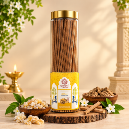 Keli Kunj Loban Panchgavya Agarbatti 250 g cow dung incense packaging