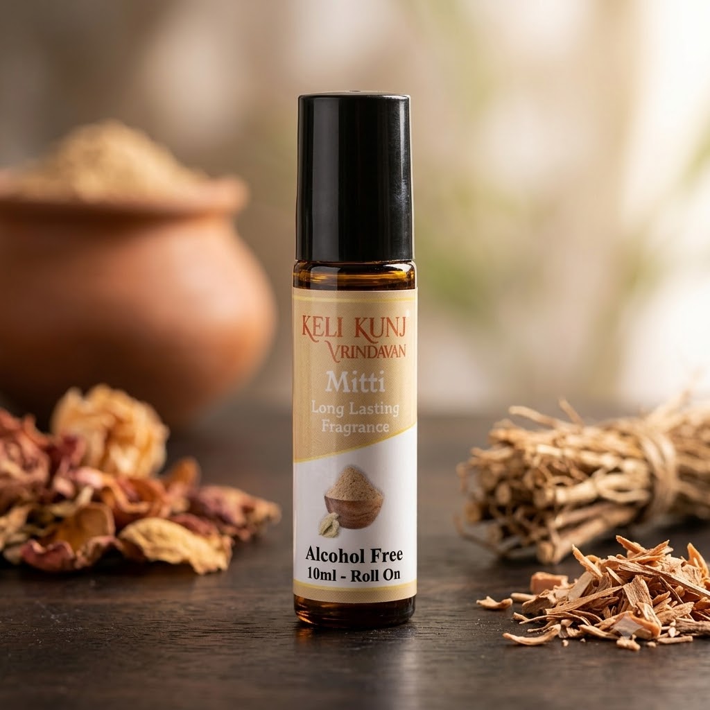 Keli Kunj Mitti Attar 10ml Roll-On 100% Alcohol-Free Long-Lasting Fragrance Keli Kunj Mitti Attar
