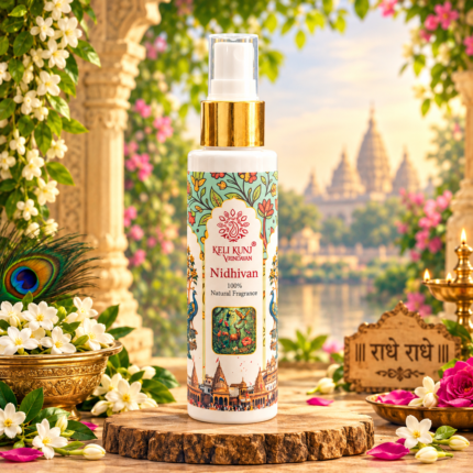 Keli Kunj Nidhivan Perfume Spray 100ml 100% Alcohol-Free Natural Fragrance for Thakur Ji Seva, Room & Car