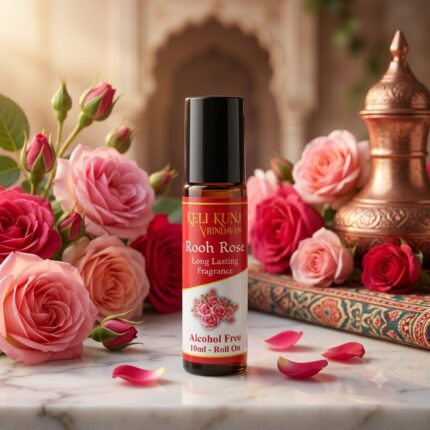 Keli Kunj Rooh Rose Attar 10ml Roll-On 100% Alcohol Free Long Lasting Fragrance
