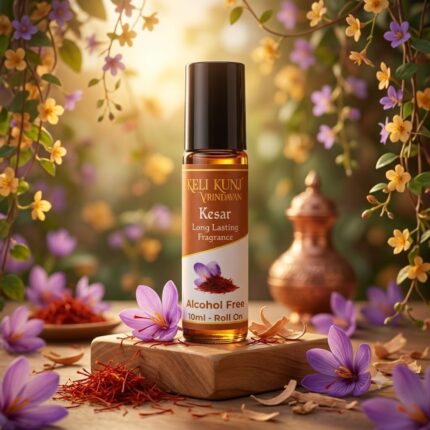Keli Kunj Kesar Attar 10ml Roll-On 100% Alcohol Free Long Lasting Fragrance