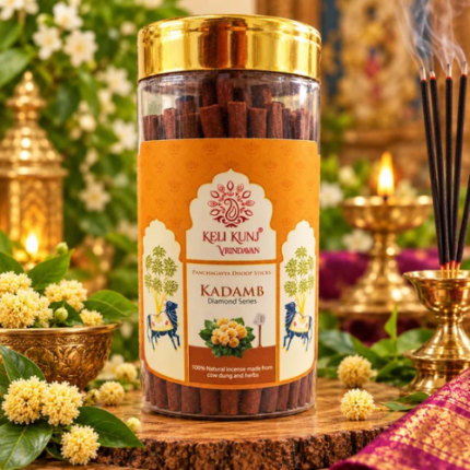 Keli Kunj Kadamb Dhoop Sticks Made with Cow Dung and Herbs